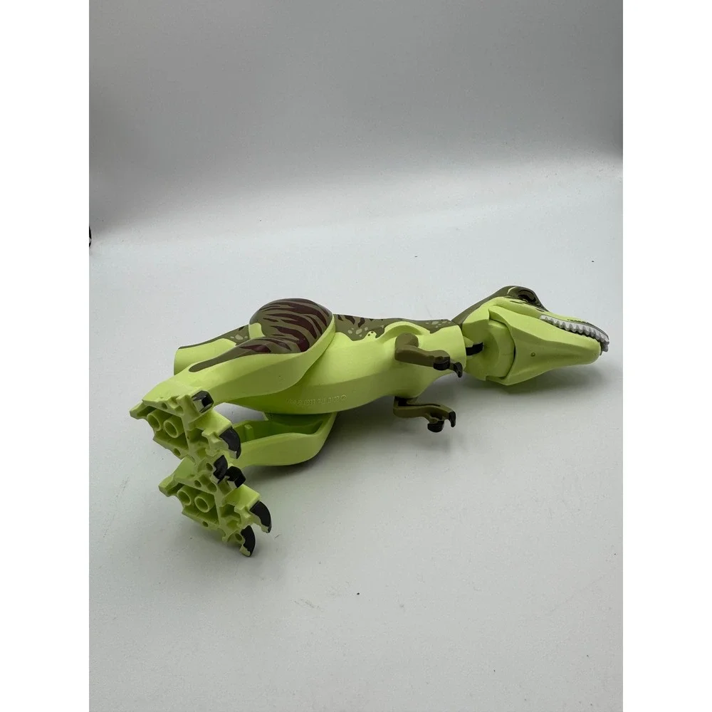 LEGO Dino T-Rex Dinosaur Figure Lime Green Dark Brown Stripes‎ 2010 5885 5882 - Picture 7 of 7